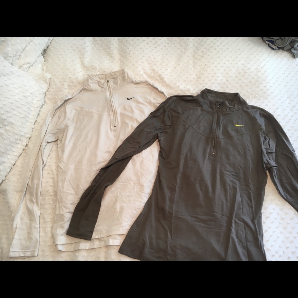 Nike fit dry quarter zip pull over